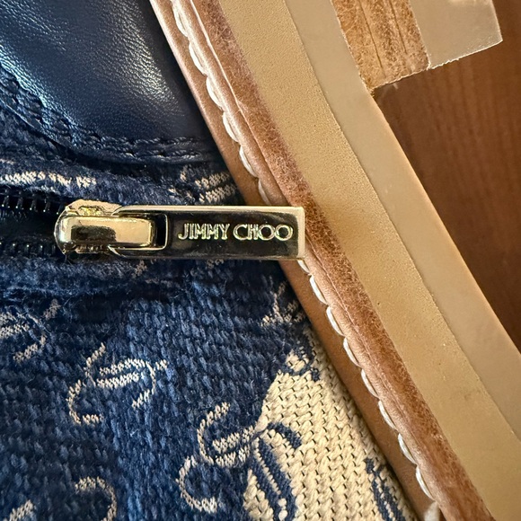 Jimmy Choo Men's Turing Sand Dune Monogram Lace-Up Boots - EU 42/US 9 brand new - Picture 2 of 8